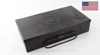 US Model 1912 Cleaning Kit Case for the M1911 Pistol, w/ Wood Insert, Steel *Good* 