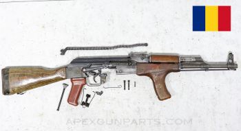 Romanian M1963 AK-47 Parts Set w/Original 16 Inch Chrome Lined Populated Barrel, 7.62X39 *Very Good* 