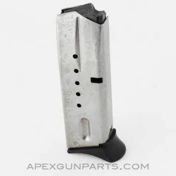 Smith & Wesson 6906 Magazine, 12rd, w/ Finger Ext, Stainless Steel, Factory, 9mm *Very Good*