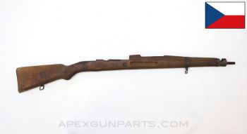 Czech VZ-24 Mauser Stock Set, Complete, w/ Red Tinted Communist Star on Buttstock, 38", Wood, *Good*
