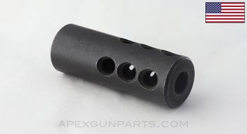 US Manufactured 14x1 LH Muzzle Brake, .30 Rifle, 922(R) Compliant, *Very Good*