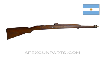 Argentine 1909 Mauser Stock, 43.5", Complete, With Bayonet Stud, Wood *Good*