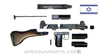 UZI Parts Kit w/ Fixed Wood Stock, TYPE 2, Includes Trunnion & Cut Receiver, *Good*