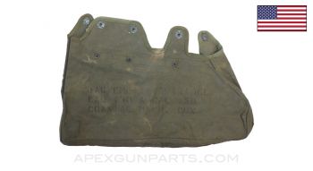 Coaxial Machine Gun Empty Cartridge Bag, .30 & .50 Cal, Canvas, OD Green *Very Good* 