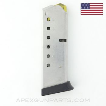 Smith & Wesson M4516-1 Magazine, 7rd, Stainless, Yellow Follower, .45 ACP *Good*