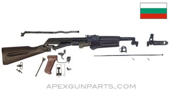 Bulgarian AK-74 Parts Kit, Plum Polymer Furniture, 5.45x39 *Very Good*