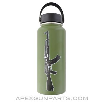 APEX AK-47 / AKM Water Bottle, 32oz Stainless Steel, Double Wall Insulated, Mil-Slurp *NEW*