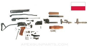 Polish AK-74 (Wz.88) Tantal Parts Kit, Side Folding Stock, 5.45x39 *Good* ONE-OFF
