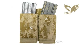 Eagle Industries A0R1 Double M4 Magazine Pouch, MOLLE Attachments, No Inserts, *Very Good*